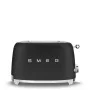 Toaster Smeg 50's Style TSF01BLMEU 2 šķēles melns nerūsējošais tērauds