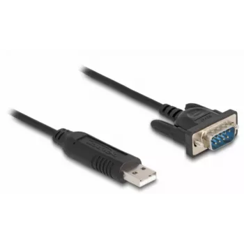 DeLOCK USB 2.0 uz seriālā RS-232 adapteris 50 cm FTDI Melns