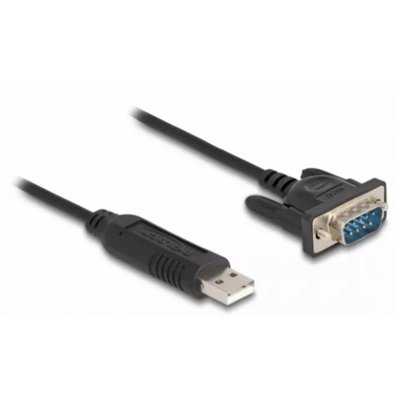 DeLOCK USB 2.0 uz seriālā RS-232 adapteris 50 cm FTDI Melns
