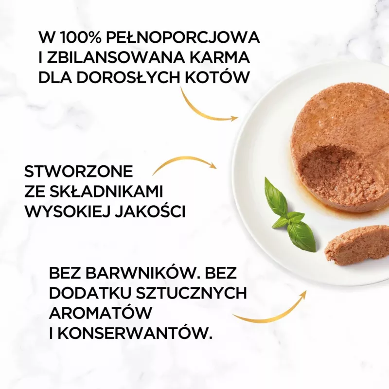 Mitrā kaķu barība Purina Nestlé GOURMET Gold tītara 85 g konserva pieaugušiem kaķiem, liekā svara formula