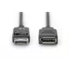 Digitus ASSMANN - DisplayPort pagarinātāja kabelis - DisplayPort (vīr.) - DisplayPort (siev.) - 2 m (DisplayPort 1.2) - lieta forma - melns (AK-340200-020-S)