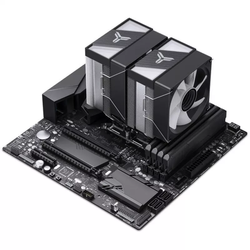 CPU dzesētājs Jonsbo CR-1400 DV2 ar 120 mm ventilatoru, melns