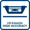 Bosch 1 600 A01 V3Z līmeņrādis 1,2 m Alumīnijs, Melns