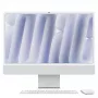 iMac 24 Retina 4.5k Display M4, Sudrabains, M4 (10-CPU/10-GPU), 16GB, 512GB, standarta stikls, Touch ID, vācu, Gigabit Ethernet, Magic pele, MWUV3D/A
