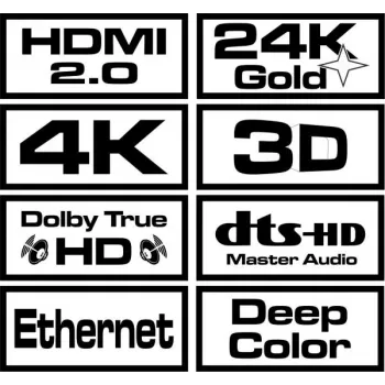 Savio CL-113 HDMI kabelis 5 m HDMI Type A (Standarta) Melns,Sarkans