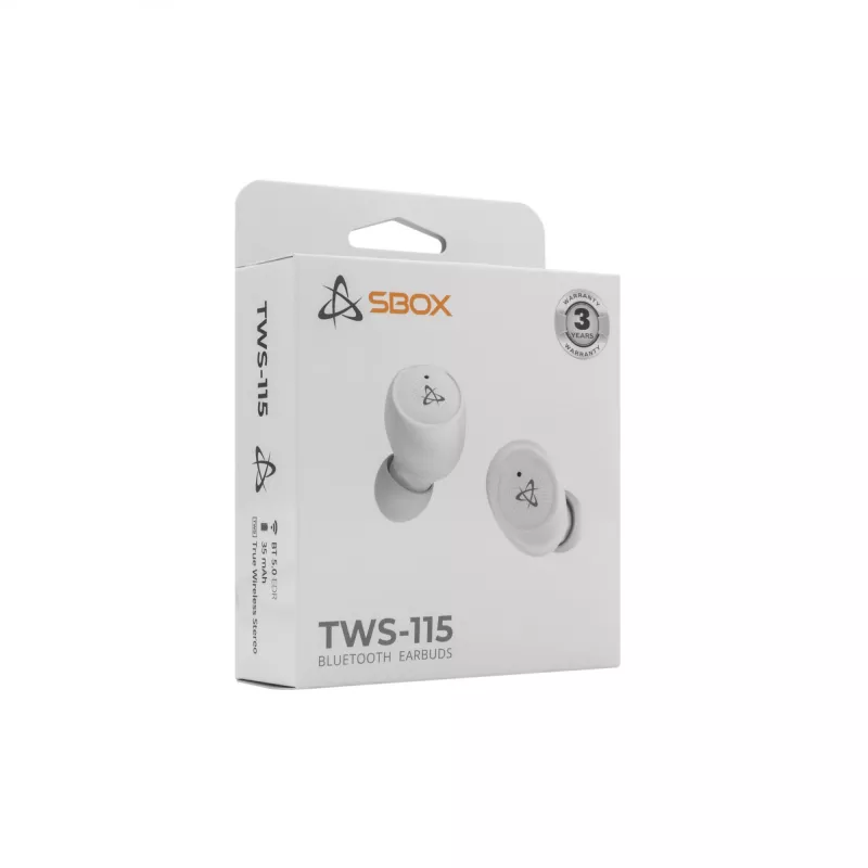 Austiņas SBOX EB-TWS115 Baltas