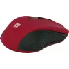 Bezvadu optiskā pele DEFENDER MM-935 RF — piemērota abām rokām, 1600 DPI, sarkana, RF USB uztvērējs, AAA baterijas
