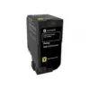 tonera kasete Lexmark 74C20Y0 1000 lapas dzeltena