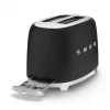 Toaster Smeg 50's Style TSF01BLMEU 2 šķēles melns nerūsējošais tērauds