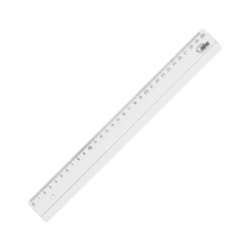 Lineāls Forpus, plastmasa, caurspīdīgs, 30 cm 1225-023