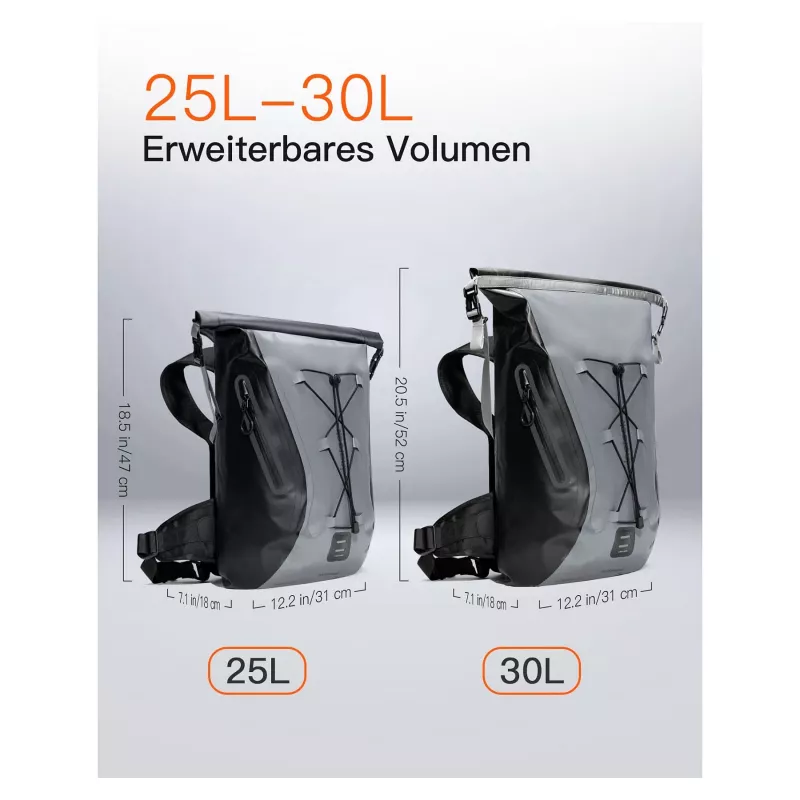 inateck piezīmjdatora mugursoma BP06003 pelēka/melna 25-30L