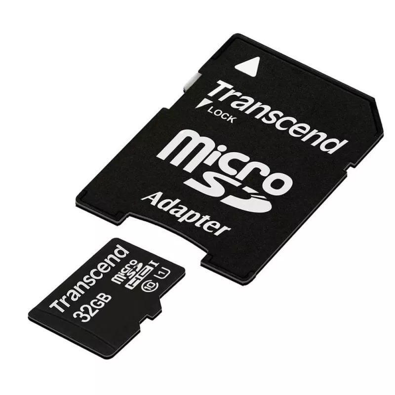 Atmiņas karte MICRO SDHC 32GB AR ADAPT/CLASS10 TS32GUSDU1 TRANSCEND