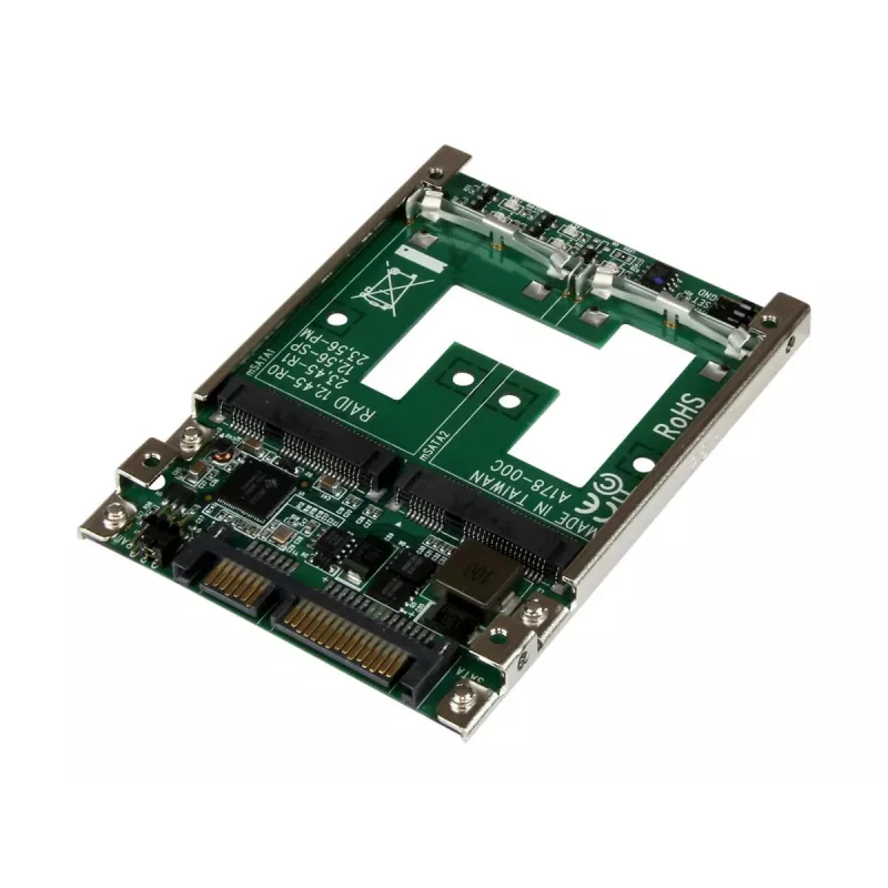 StarTech.com Dual mSATA SSD uz 2.5” SATA RAID adaptera pārveidotājs