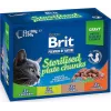 BRIT Premium Cat Sterilised Plate - mitrā kaķu barība - 12x100g