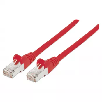 Intellinet tīkls komutācijas kabelis, Cat6, 0.5m, Red, Copper, S/FTP, LSOH / LSZH, PVC, RJ45, Gold Plated Contacts, Snagless, Booted, Lifetime Warranty