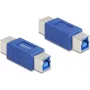 DeLOCK 67228 savienotāju adapteris USB Type-B zilā krāsā