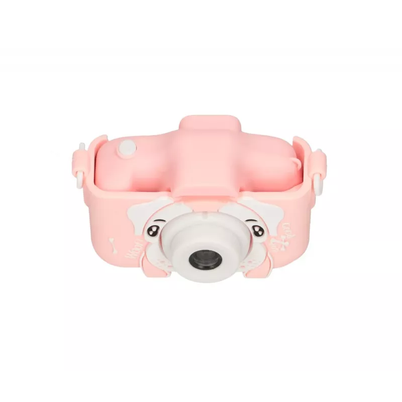 Bērnu digitālā kamera Extralink H28 SINGLE PINK — rozā/balta, vecumam no 3 gadiem
