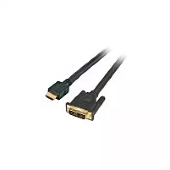 EFB-Elektronik HighSpeed HDMI+ - DVI kabelis, HDMI A — DVI 24+1 vīr.-vīr. 1 m, melns, ražotājs: EFB Elektronik (K5432SW.1)
