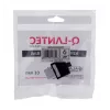 Keystone ligzda A-LAN MKB-U6-1 — RJ45 U/UTP Cat6, 22/26 AWG, melns/balts ABS korpuss