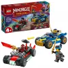 Būvējamie bloki Ninjago 71840 Sacīkšu duelis Rogue pret Drix