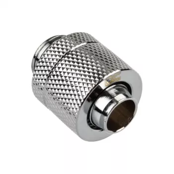 Alphacool Eiszapfen savienotājs taisns G1/4 collas AG uz 13/10mm - hroma sudrabs