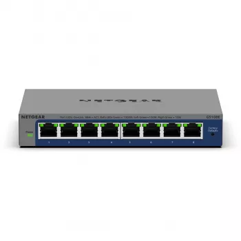 NETGEAR GS108Ev4 Nepārvaldīts L2/L3 Gigabit Ethernet (10/100/1000) Pelēks
