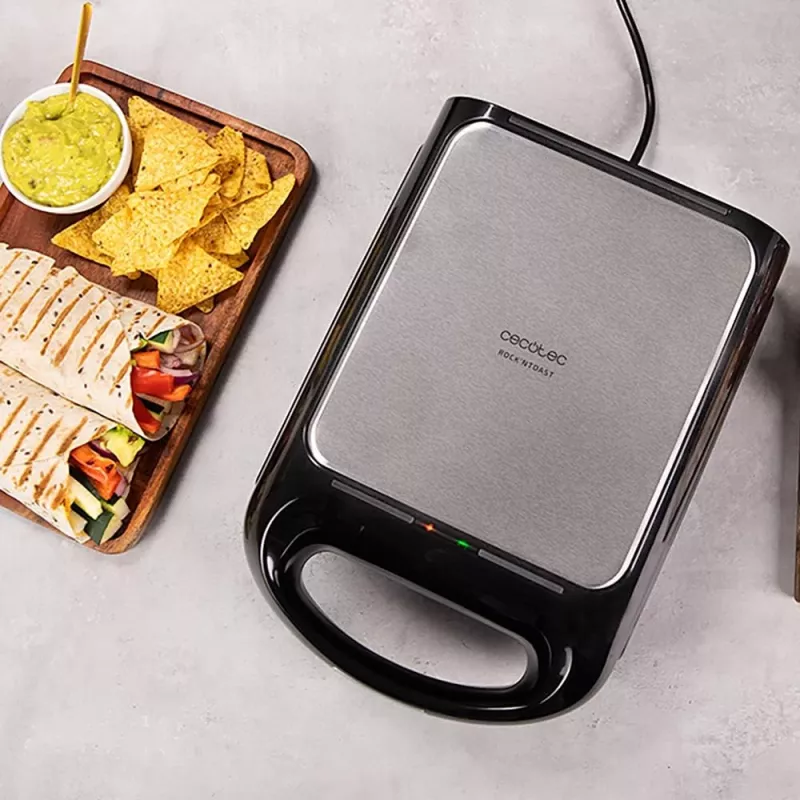 Cecotec sviestmaižu cepējs | Rock'nToast Family 3in1 | 1500 W | Plākšņu skaits 3 | Melns