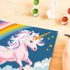 Krāsošanas pēc numuriem komplekts Ravensburger CreArt Rozā vienradža glezna
