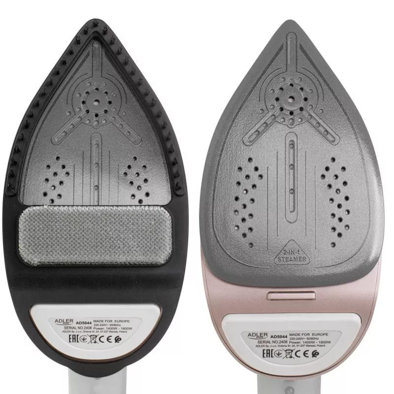 Apģērbu tvaikonis un gludeklis Adler AD 5044 — 1400 W, 0,18 L ūdens tvertne