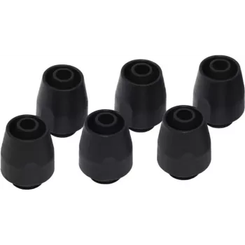Alphacool HF pieslēguma veidgabals TPV - 12,7/7,6 mm taisns - melns - 6 gab. komplekts (17453)
