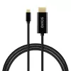 USB-C kabelis SAVIO CL-191 2 m — USB-C uz USB-C, tēviņš-uz-tēviņu, melns, plastmasas apvalks, vara vadītājs