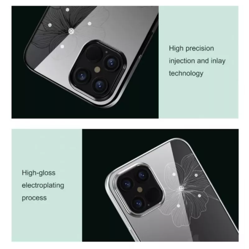 Aizsargājošs telefona maciņš Devia Crystal Flora iPhone 12 mini, zils