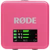 Bezvadu mikrofons RODE Wireless GO III Pink — kompakta divu kanālu raidītāja un uztvērēja sistēma