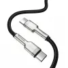 USB-C uz USB-C kabelis Baseus CATJK-C01, USB 3.2 Gen 1, 1 m, melns