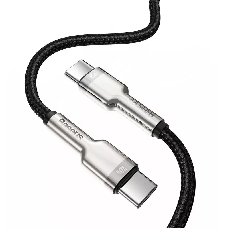 USB-C uz USB-C kabelis Baseus CATJK-C01, USB 3.2 Gen 1, 1 m, melns