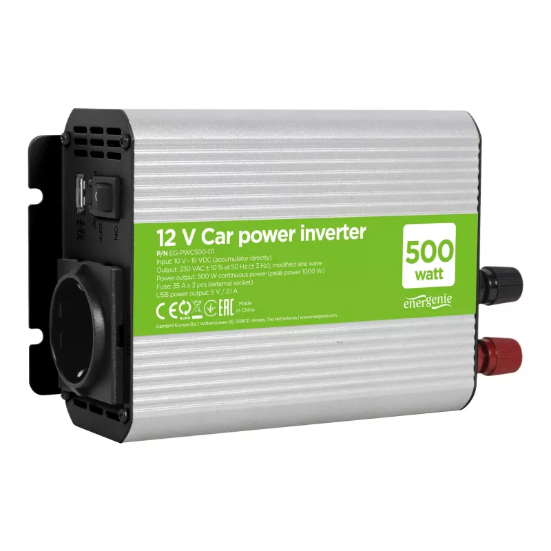 Automašīnas sprieguma pārveidotājs 12V 500W