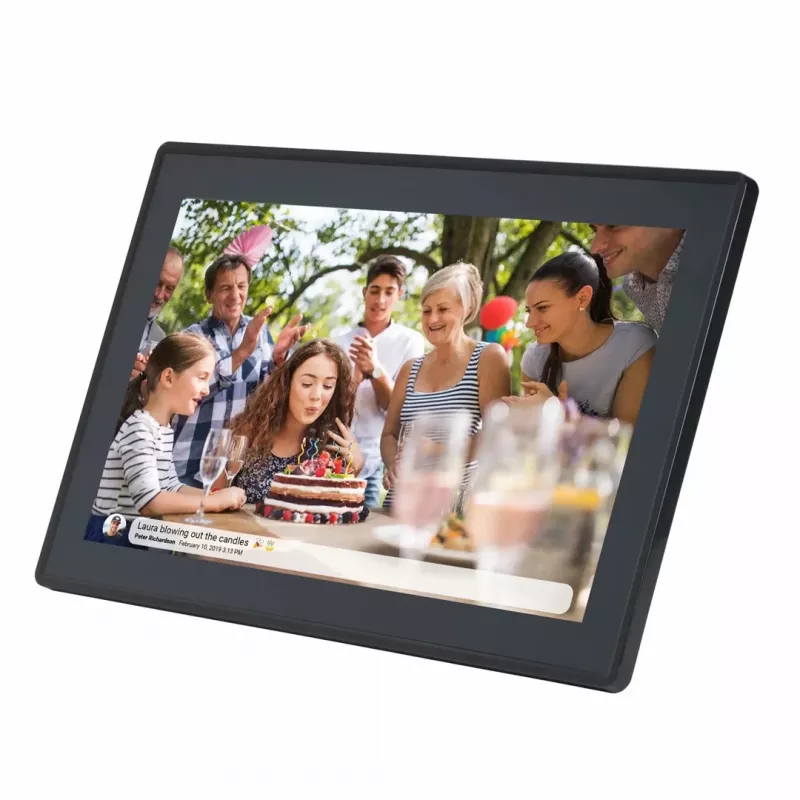 Denver PFF-1515B digitālais foto rāmis Melns 39,6 cm (15,6 inch) Skārienekrāns Wi-Fi