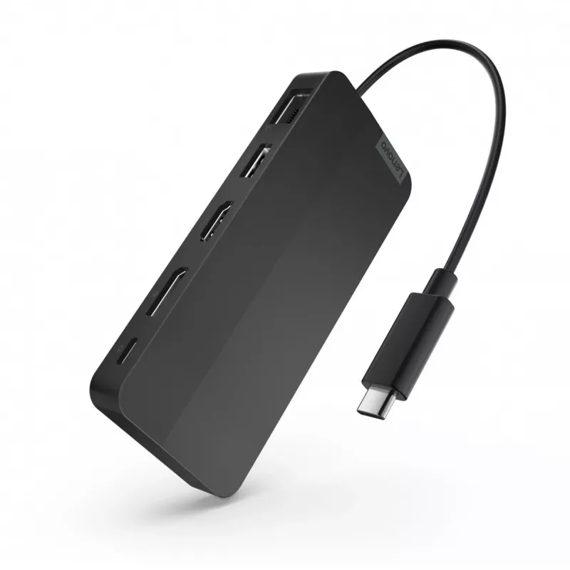 Lenovo 40B90100EU klēpjdatora dokstacija/portu replikators Vadu USB 3.2 Gen 1 (3.1 Gen 1) Type-C Melns