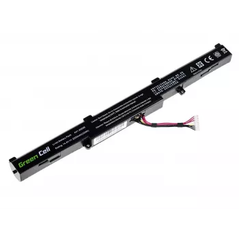 Akumulators zaļa Cell AS77 ASUS klēpjdatoriem — Li-Ion 15 V, 2200 mAh, 4 elementi, melna