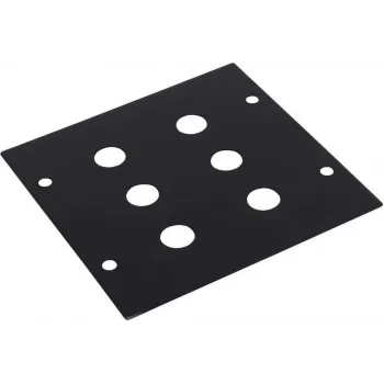 Omnitronic modulis 2U panelis ar 6x ligzdas savienotājiem, 88×88 mm