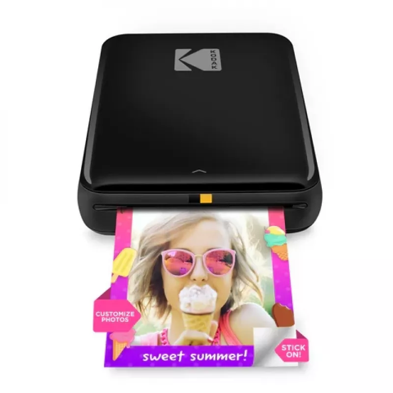 Kodak STEP Instant Mobile Photo printer Colour ZINK 2x3'' 1 ppm, Bluetooth, Melns