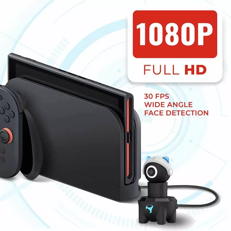 Subsonic Playcam 1080 2in1 HD Mini kamera Nintendo Switch 2 gaiši zilā krāsā