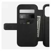 Mobilā tālruņa ādas vāciņš Nomad Modern Leather Folio Cover iPhone 17 Pro, 16 cm (6,3 collas), melns, 4 karšu kabatiņas