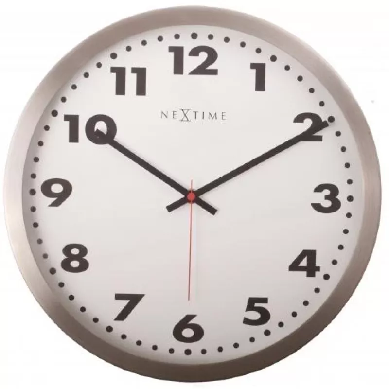 NeXtime klok 2521 arābu, Ø33 cm, sienas, balts