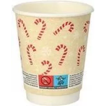 PAPSTAR 20 vienreizlietojamie dzeršanas trauki Candy Canes 0,2 ml (89695)