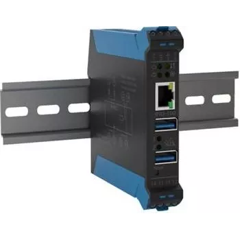 Device server SEH INU-100 M07210 DIN rail mount with 1x Ethernet port