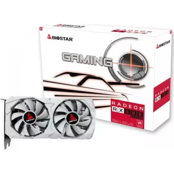 Grafikas karte BIOSTAR Radeon RX 580 8 GB GDDR5, 256-bitu, PCIe 3.0 x16, divu ventilatoru, 1x HDMI, 2x DisplayPort