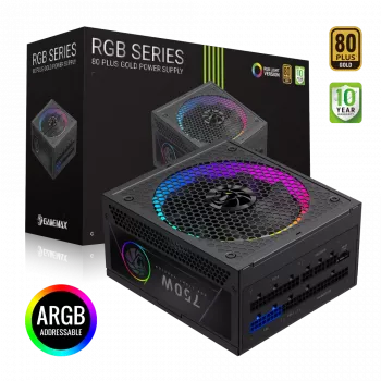 Gamemax barošanas bloks, 80 PLUS, Gold | RGB 750G | 750 W