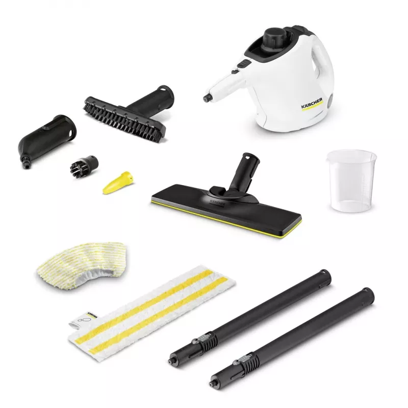 Kärcher SC 1 EasyFix Pārnēsājams tvaika tīrītājs 1200 W Melns, Balts