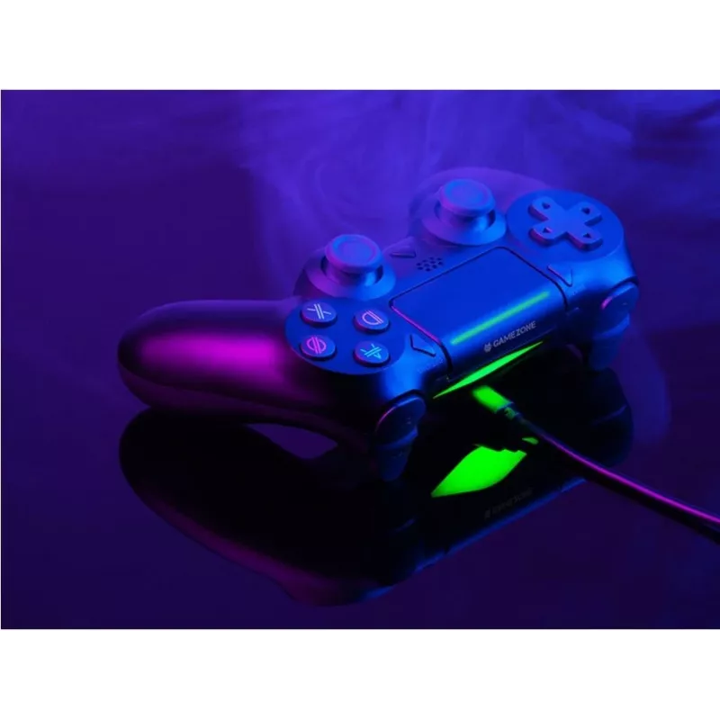 Vadu spēļu kontrolieris TRACER SHOGUN PRO Melns — 16 pogas, analogais/ciparu, 1,5 m kabelis, vibrācija, PC/PS4/PS3
